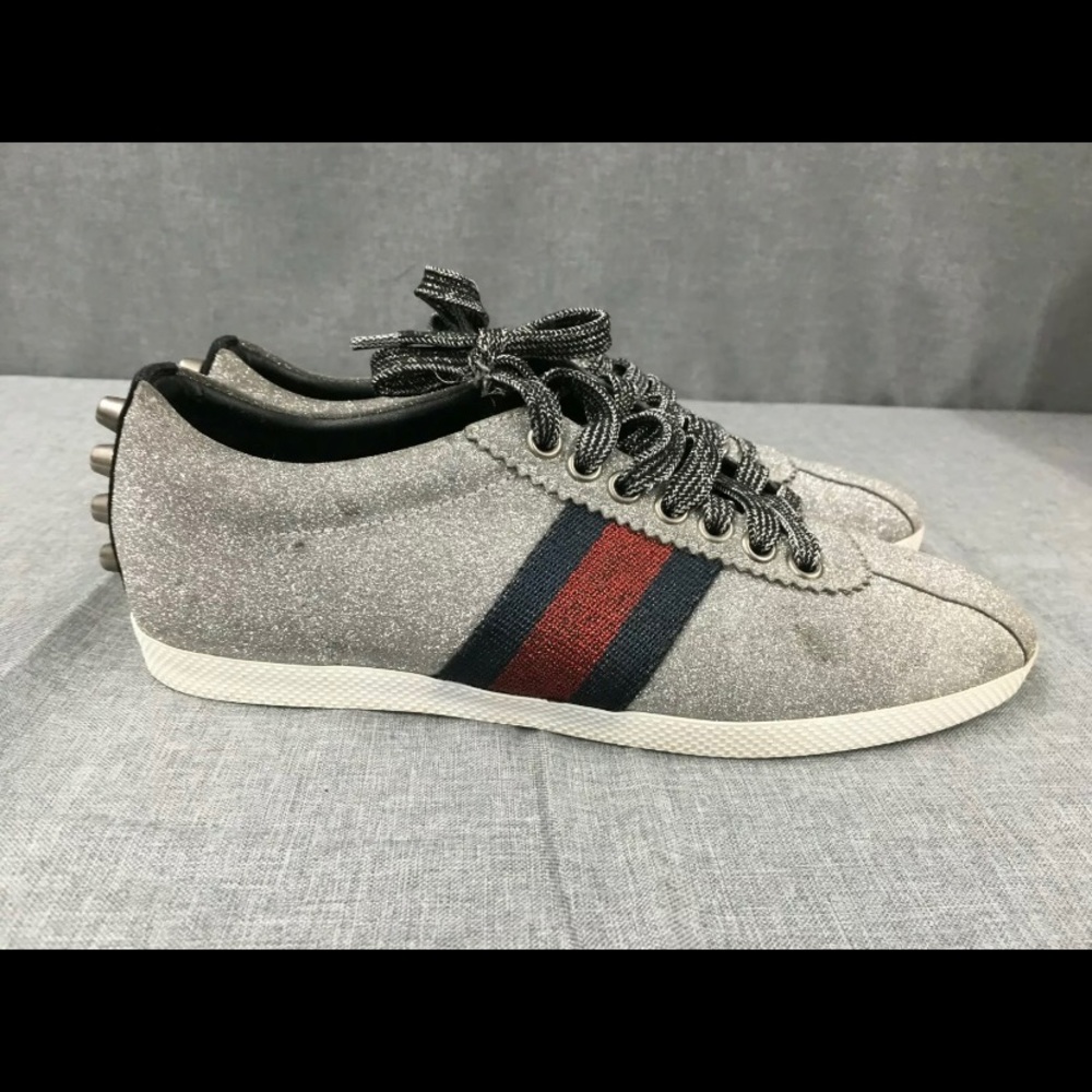 GUCCI 419544 ACE GLITTER size 36